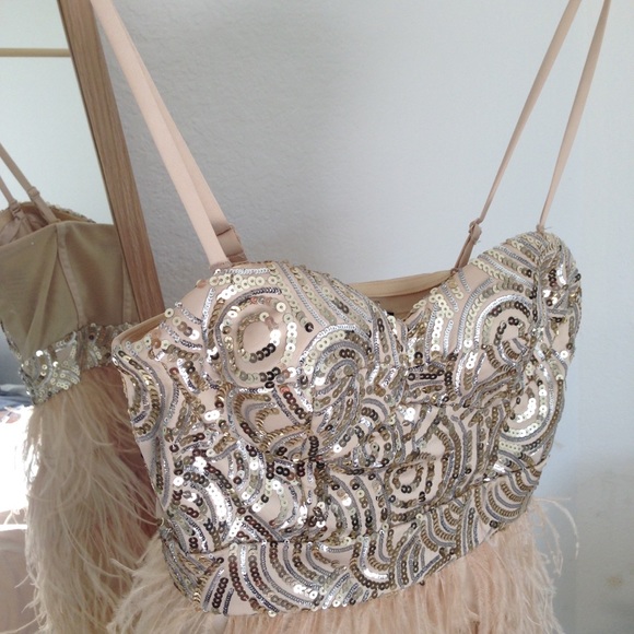 bebe Dresses & Skirts - Bebe | Feather dress